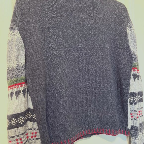 Tiara Vintage Ugly Christmas Sweater- Snowmen sparkle cardigan women's PL-Holida - Picture 2 of 12